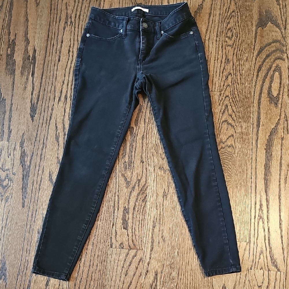 LC Lauren Conrad Women's Midnight Black Skinny Jeans - Picture 1 of 6